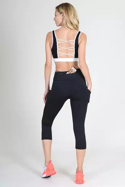 Active High Rise 5-Pocket Capri Leggings