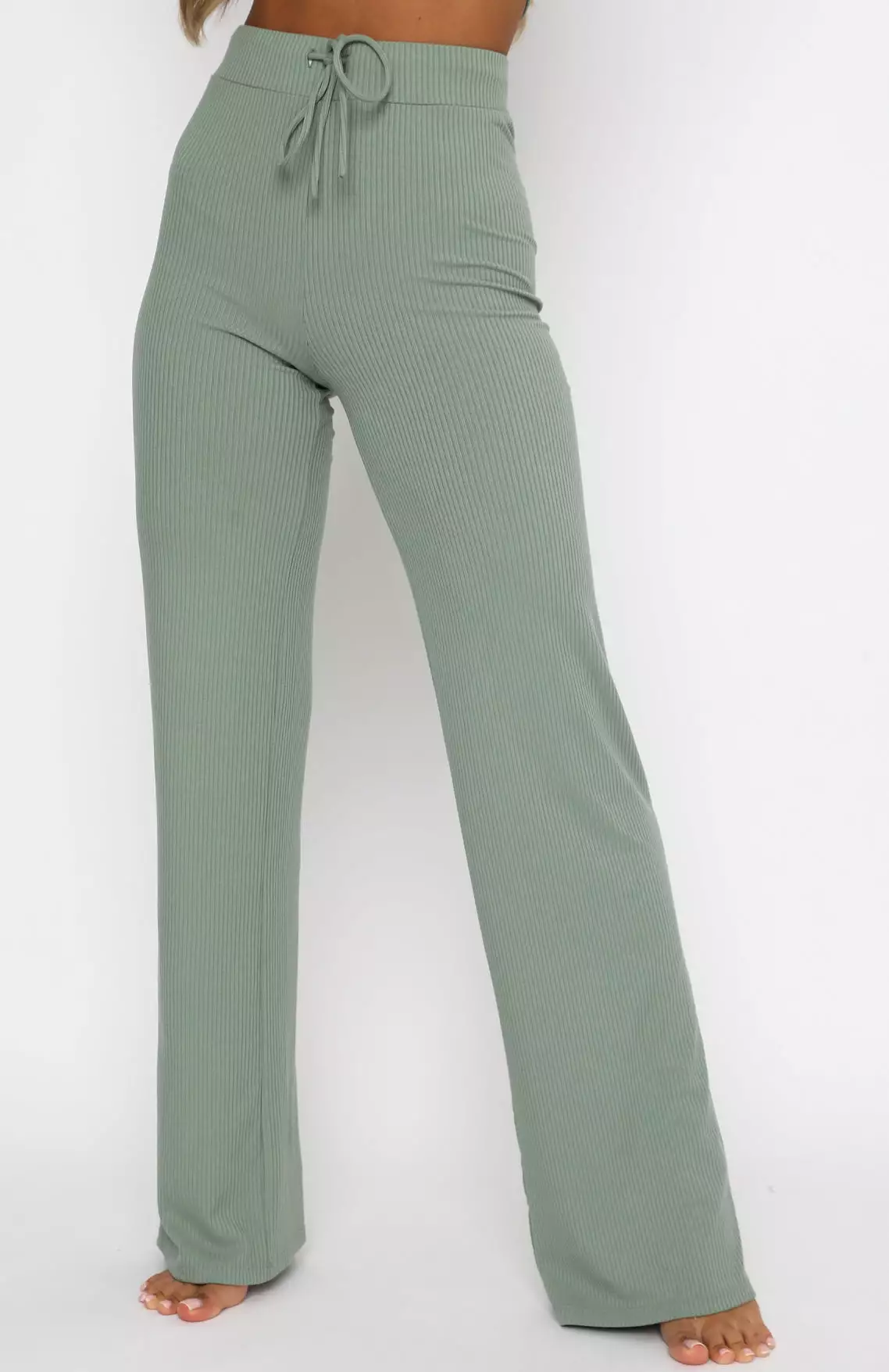 Adore You Ribbed Pants Sage