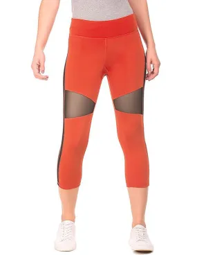 Aeropostale Mesh Panel Capri Leggings