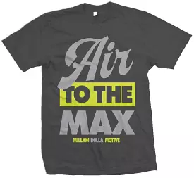 Air to the Max - Volt on Dark Grey T-Shirt