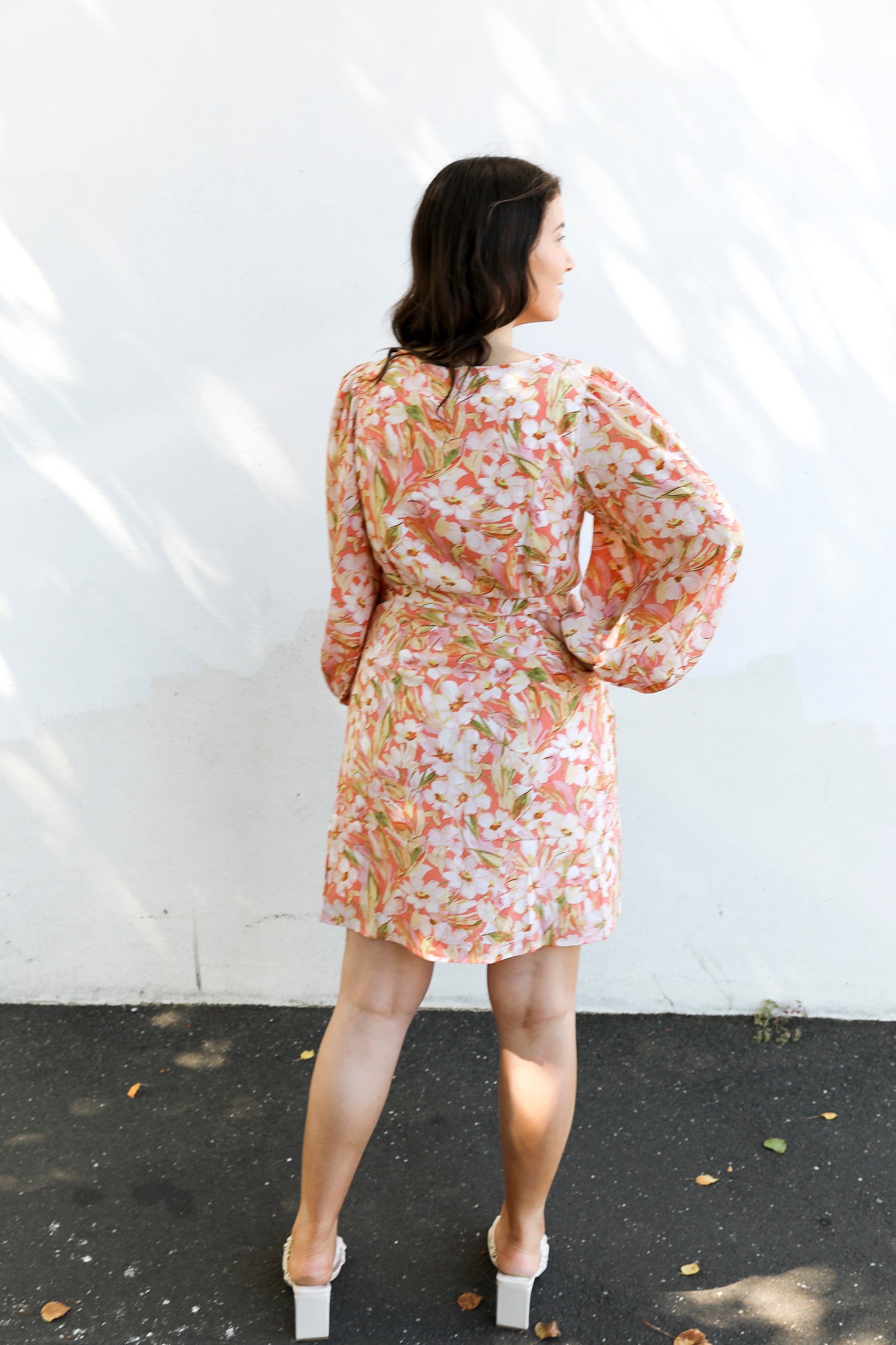 Alba Wrap Dress (Pink Floral)