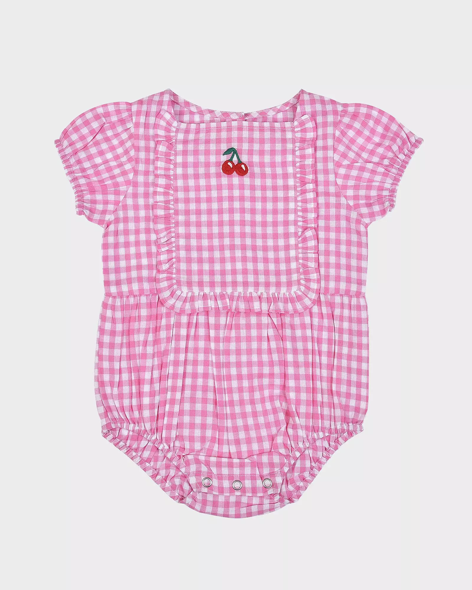 Alex & Ant Gianna Playsuit - Gingham Cherry