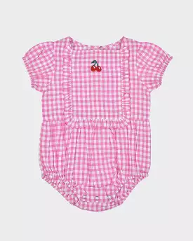 Alex & Ant Gianna Playsuit - Gingham Cherry