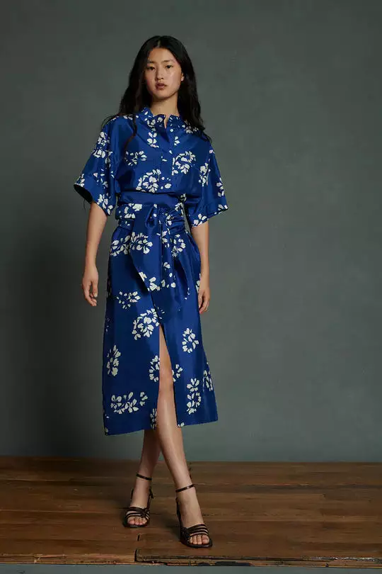 Andora Silk Print Dress