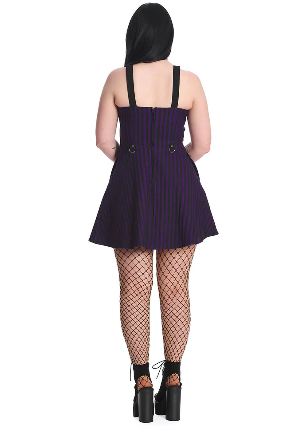 Banned Spooky Nightwalks 50's Swing Dress Purple