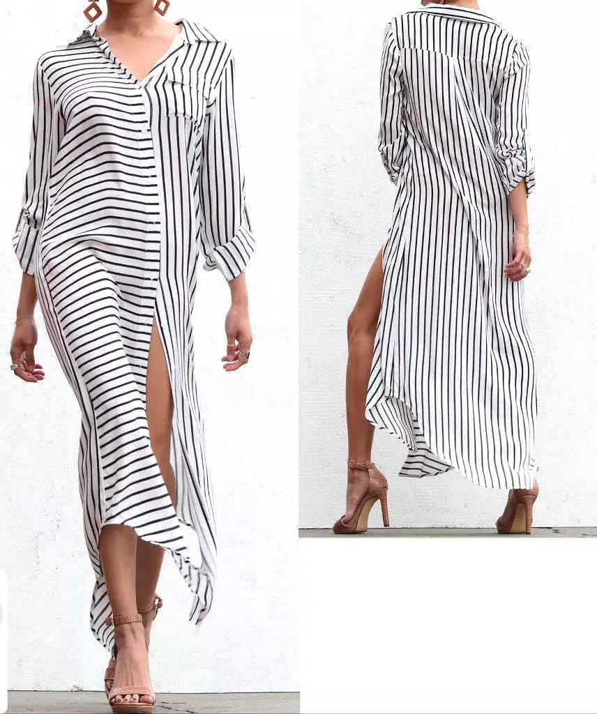 Bottom down woven dress