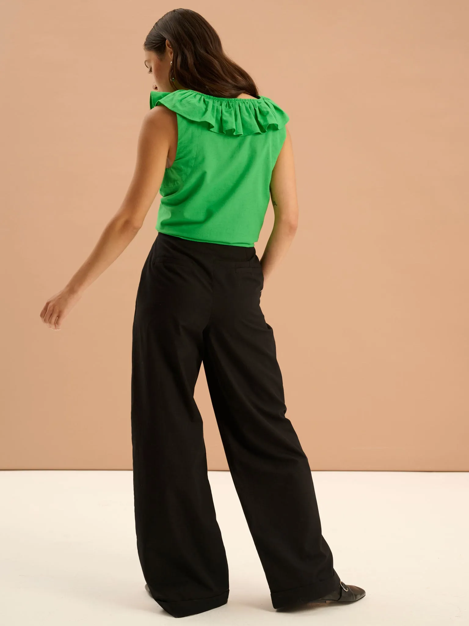 Candy Straight Leg Trouser in Black