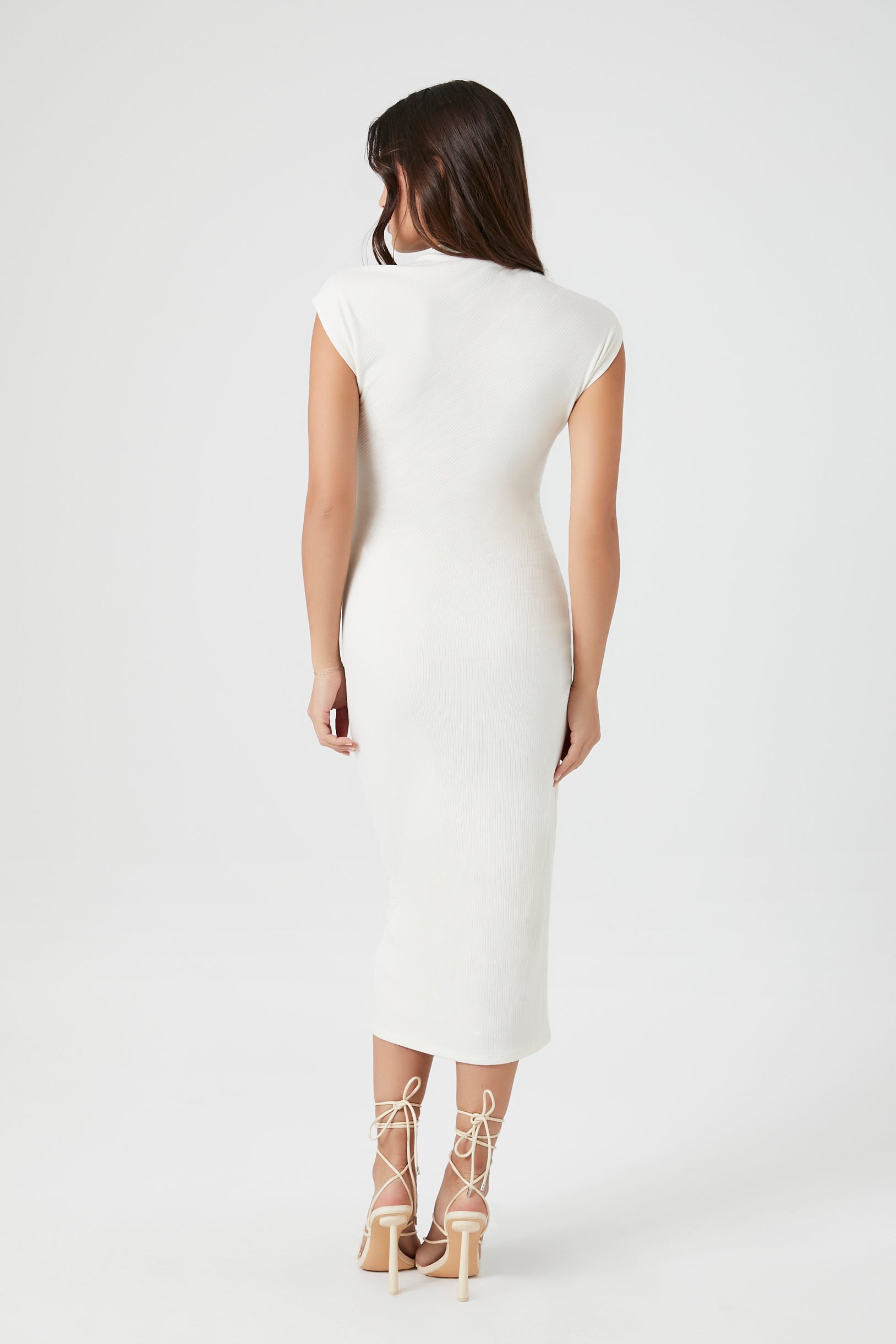 Cap-Sleeve Bodycon Midi Dress