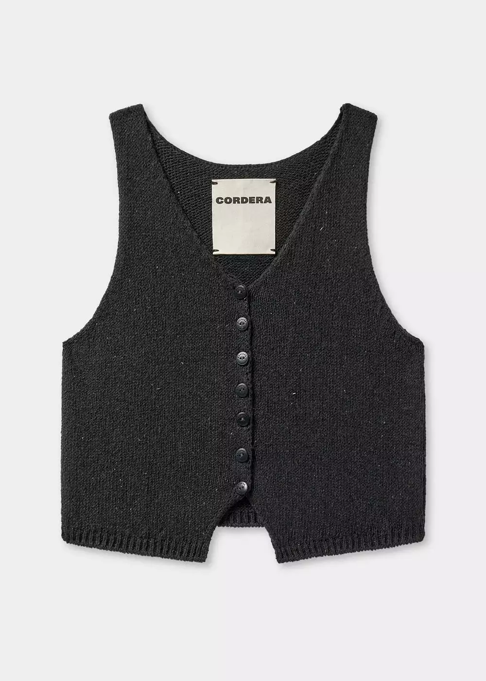 Charcoal Heather Cotton Waistcoat