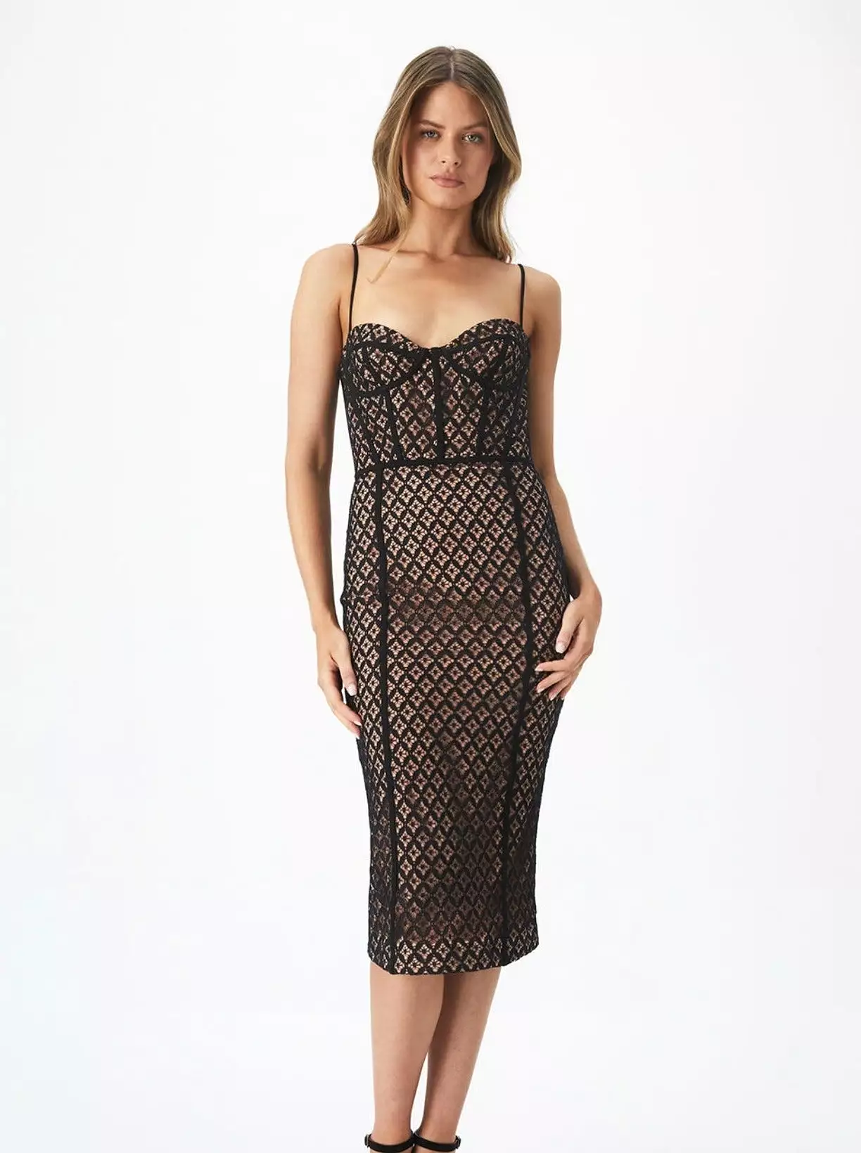 CHARLEY MIDI LACE DRESS