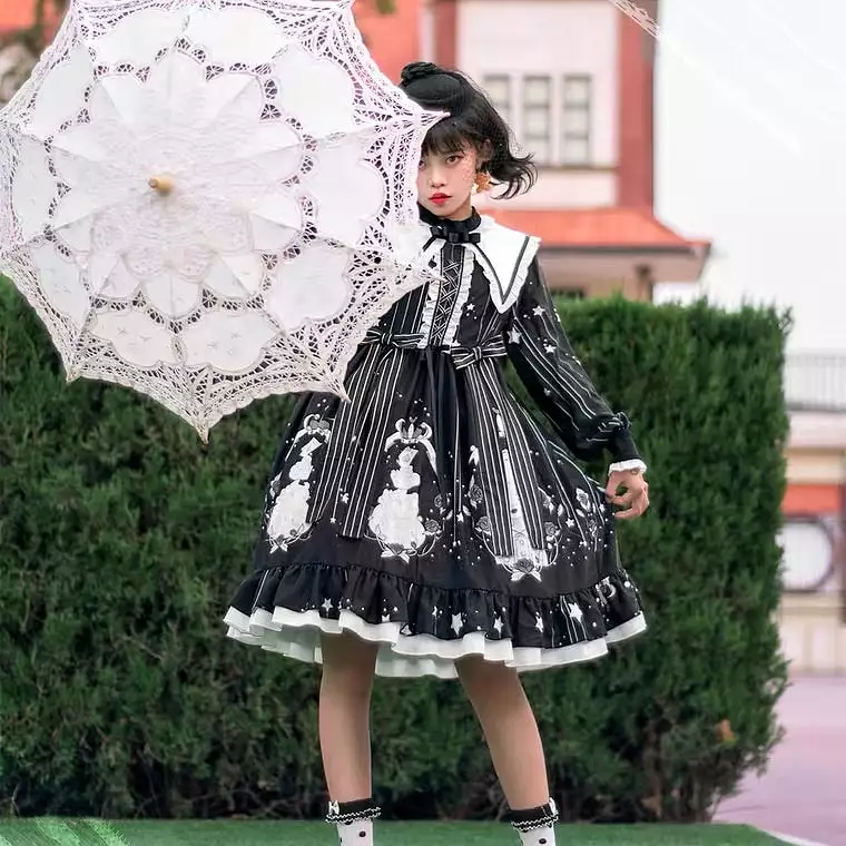 Dark girl plus size Lolita dress more kawaii plus kawaii