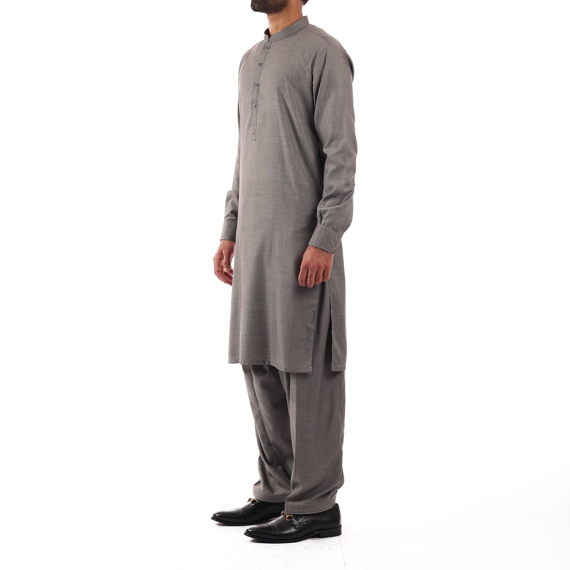 Dark Grey Shalwar Qameez