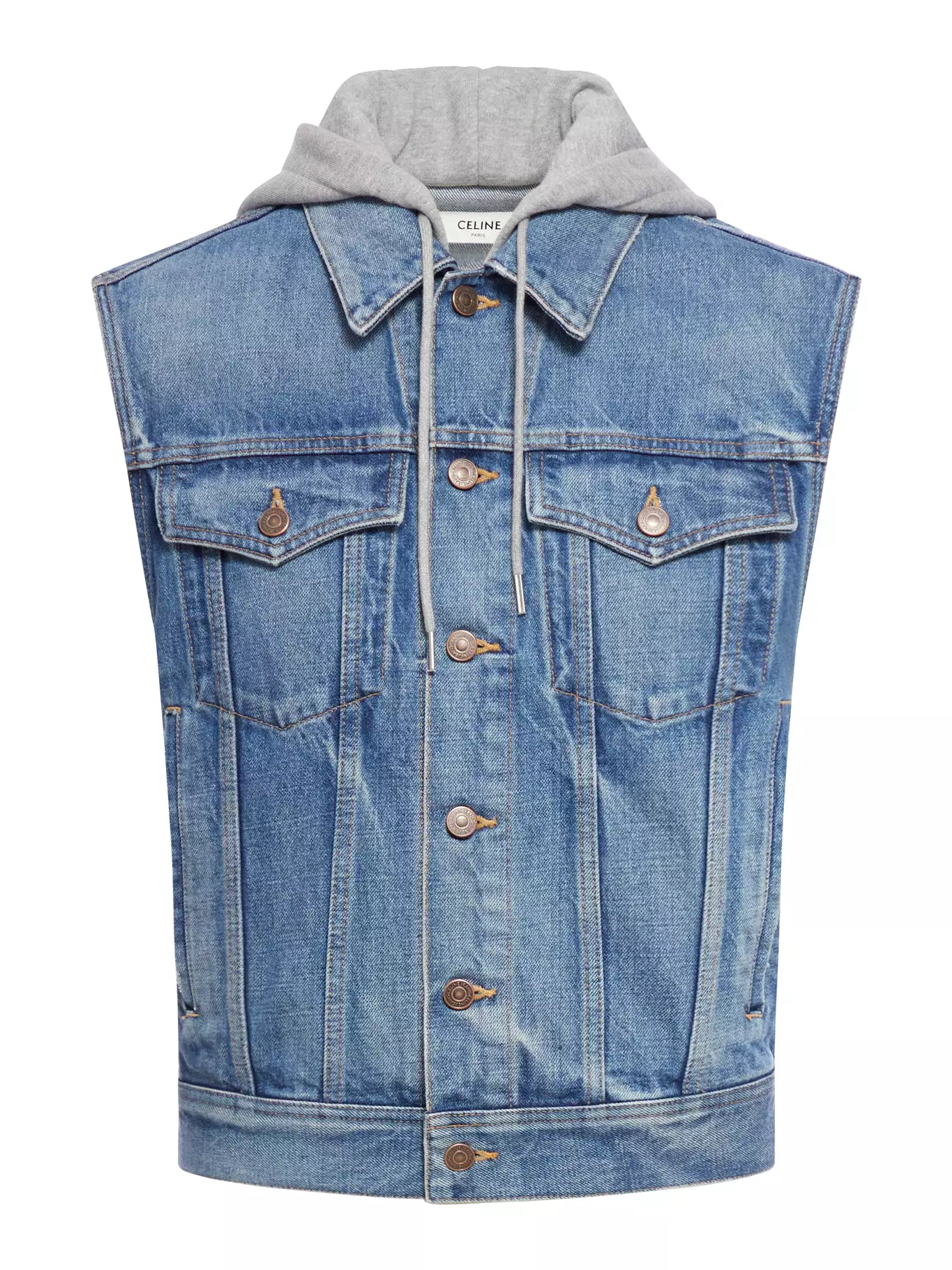 denim gilet