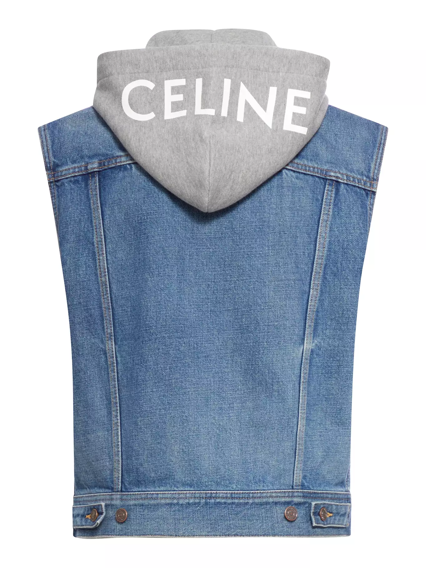 denim gilet