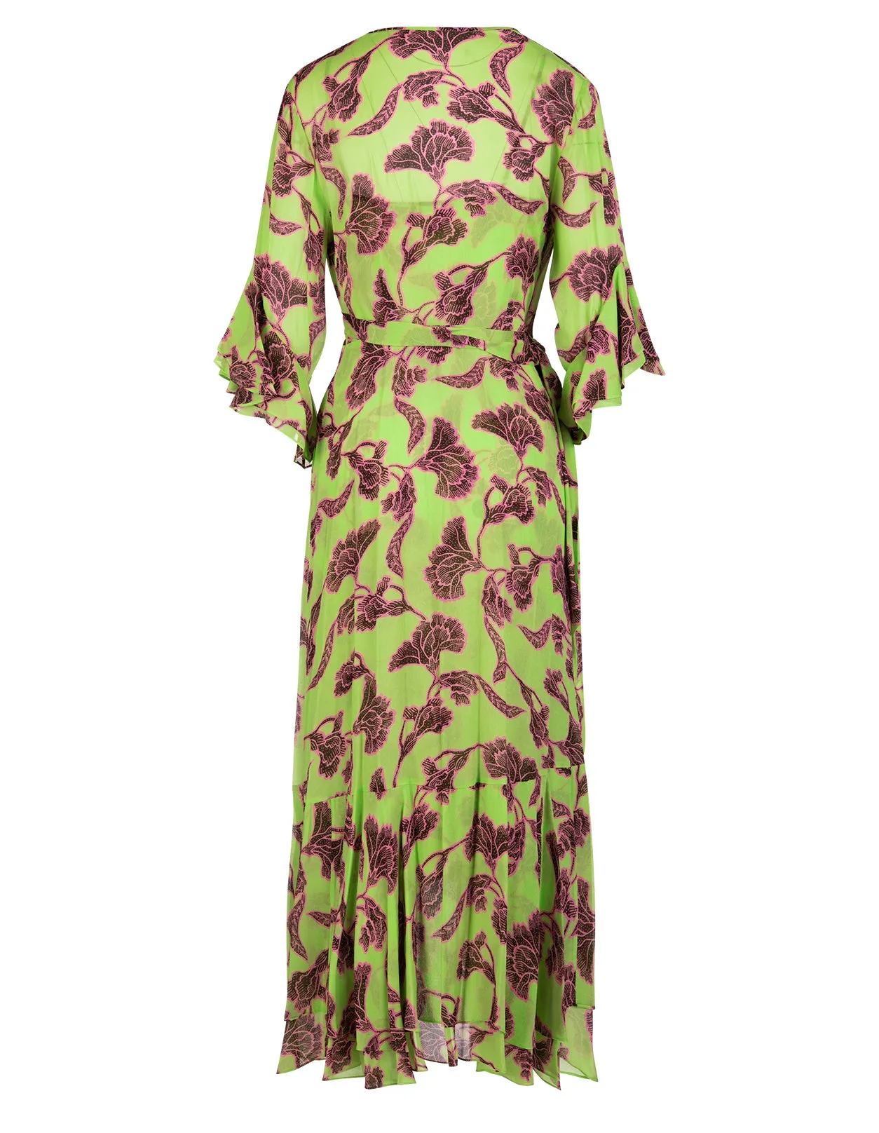 Diane Von Furstenberg Allover Floral Print Wrap Dress