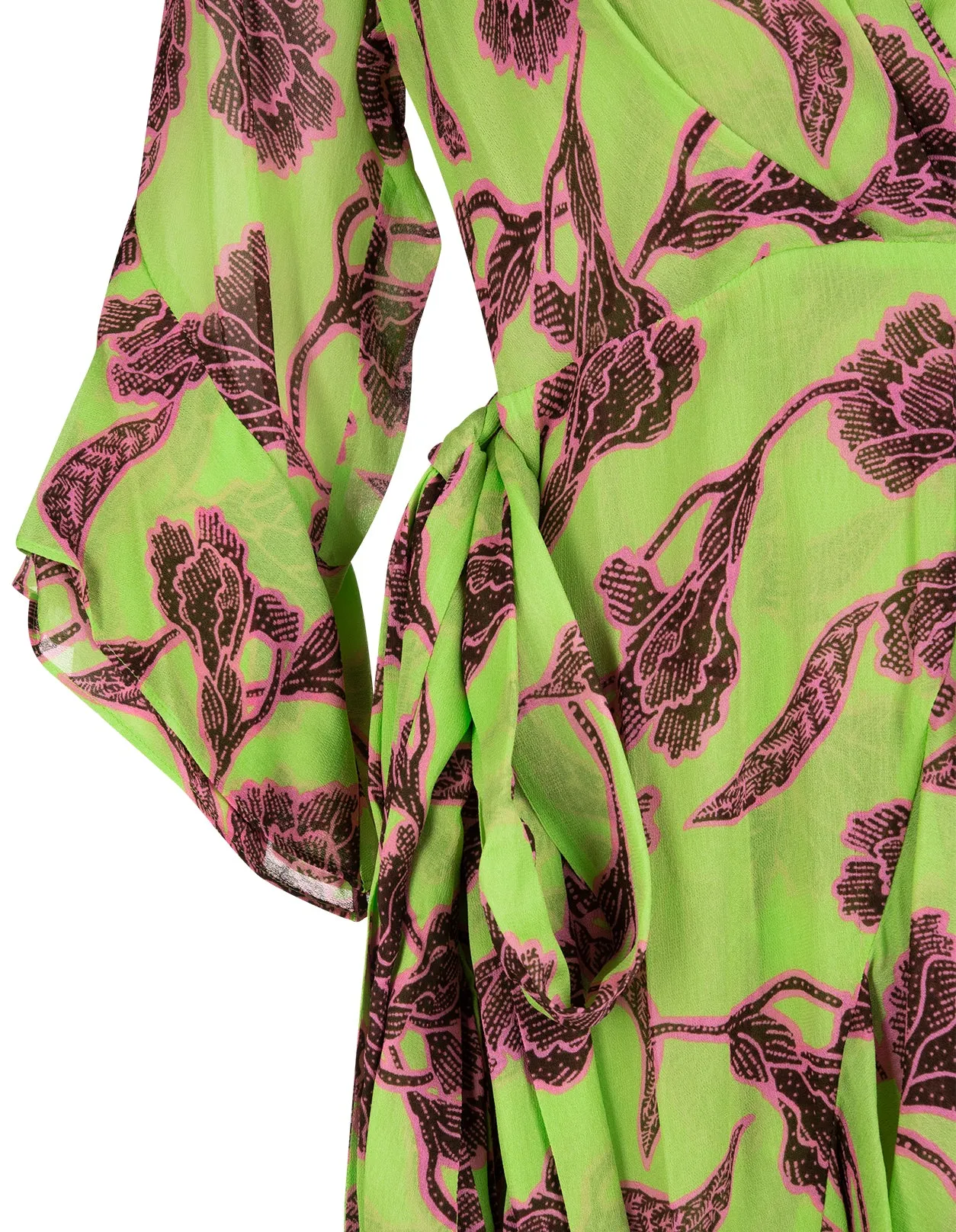 Diane Von Furstenberg Allover Floral Print Wrap Dress