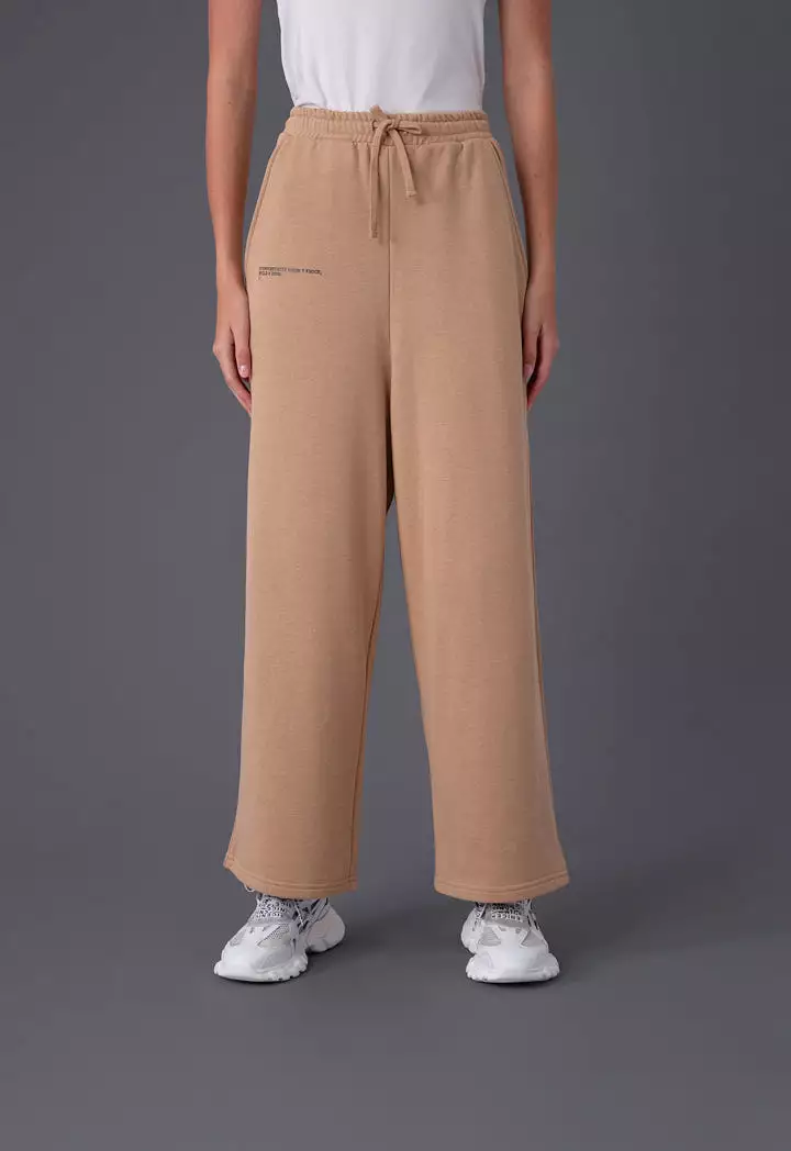 Drawstring Waist Wide Leg Pants