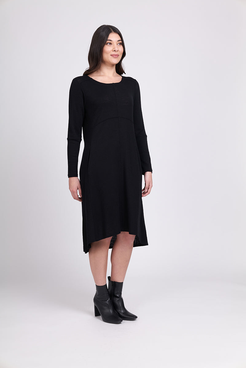 Foil - Swipe Right Merino Dress - True Navy