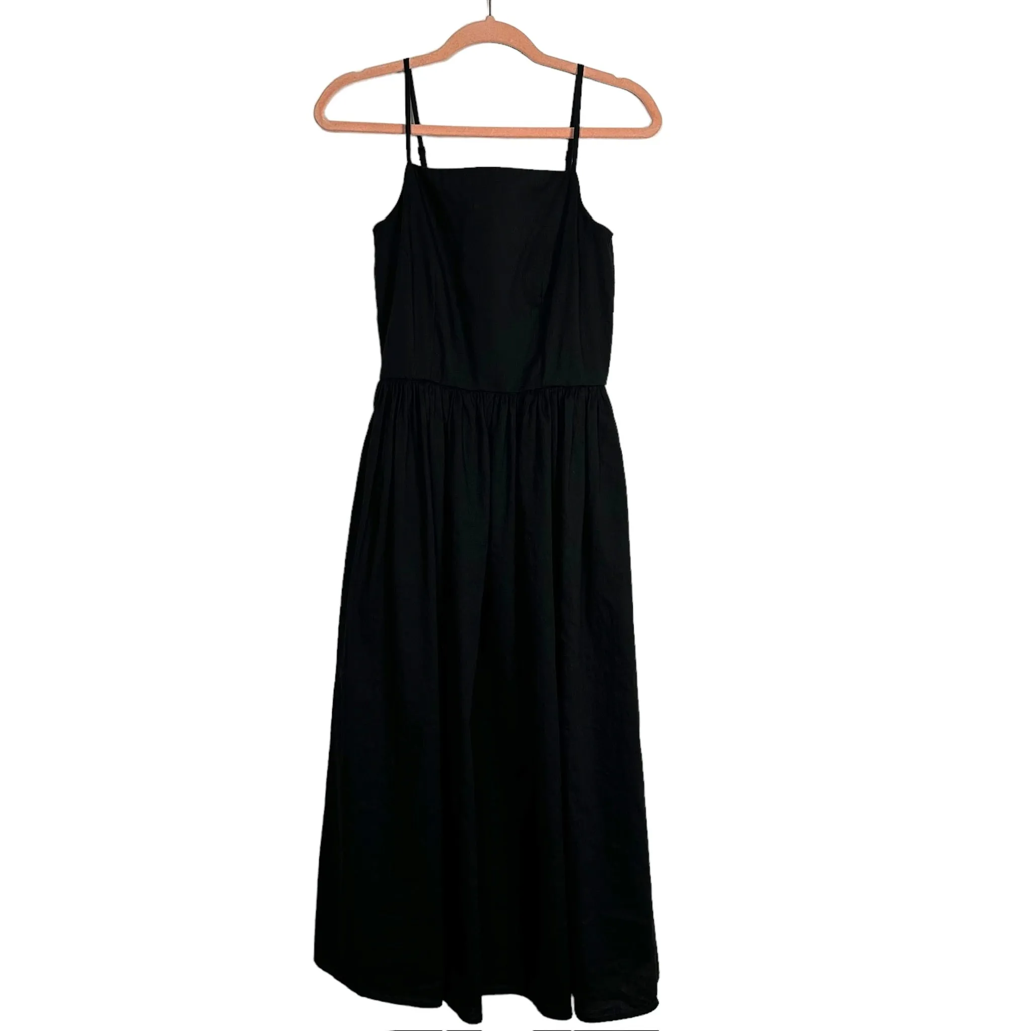 Free Assembly Black Smocked Back Dress NWT- Size XS