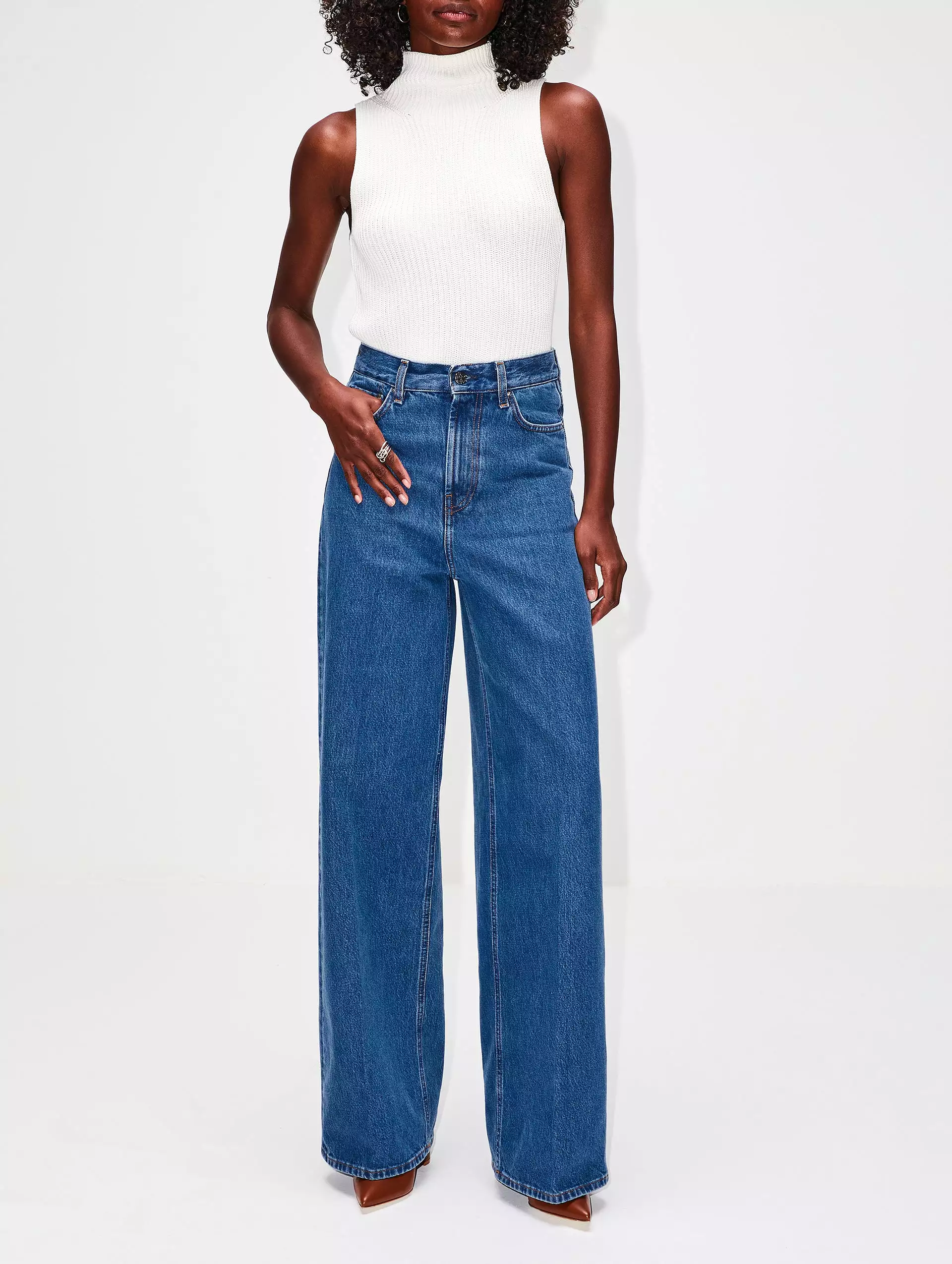 Full Length Wide Leg Jean