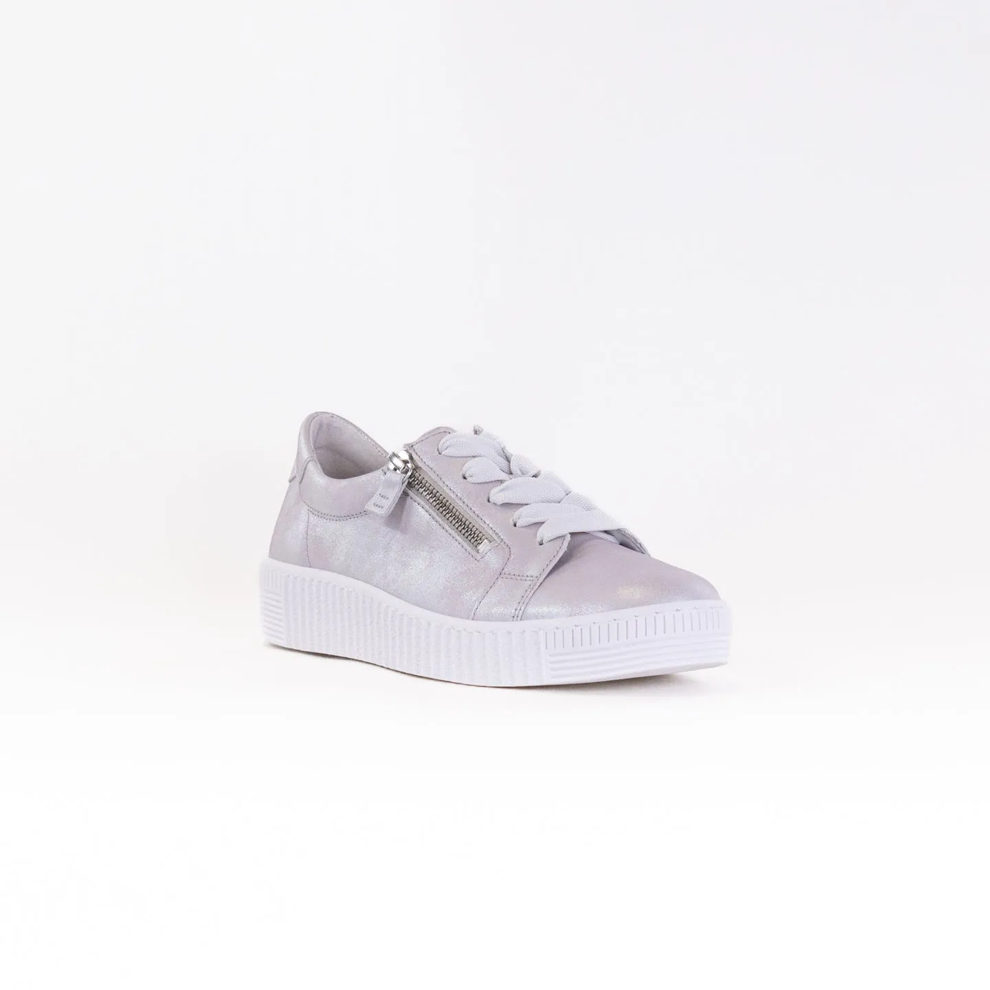 Gabor 43.334.61 Double Zip Sneaker (Women's) - Light Grey