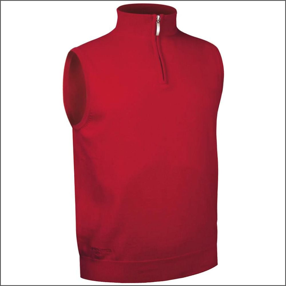 Glenmuir Stanley Lightweight Cotton Zip Neck Slipover>