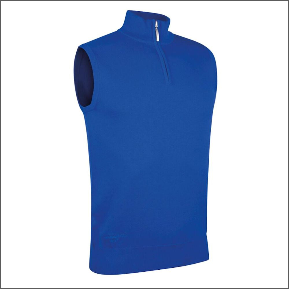 Glenmuir Stanley Lightweight Cotton Zip Neck Slipover>