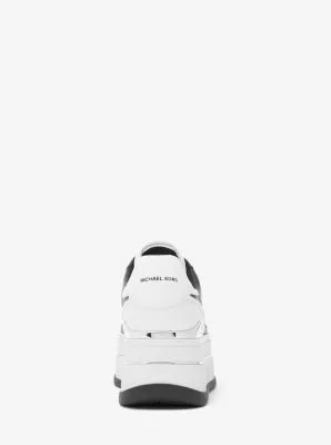 Hayes Two-Tone Leather Platform Sneaker