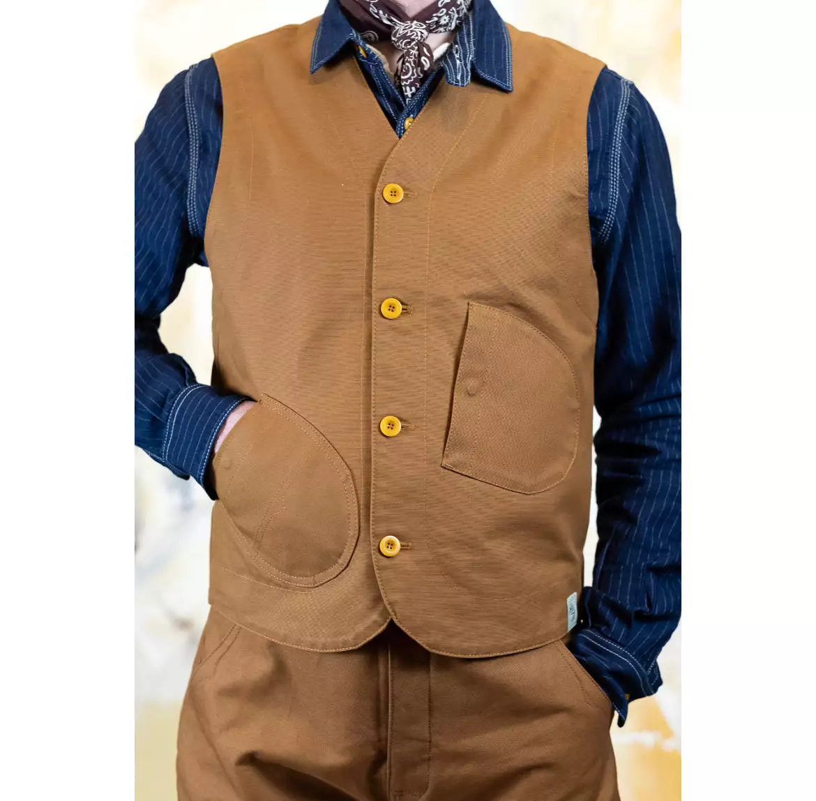 Hen’s Teeth Duck Vest Brown