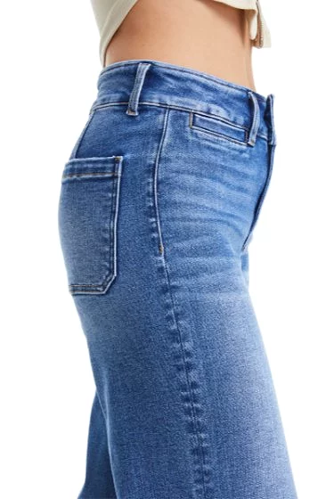 High Rise Wide Leg Jean