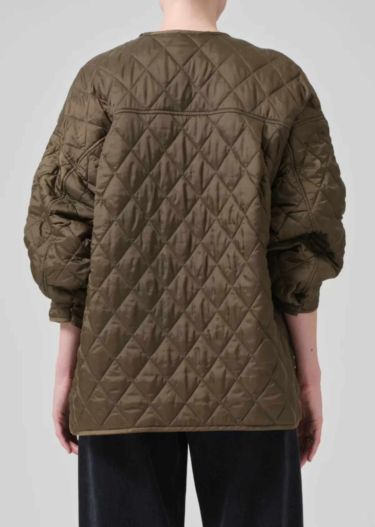 Huntleigh Quilted Coat - Army