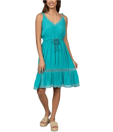 Hurley Womens Peasant Midi Dress