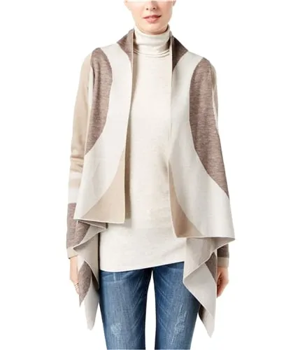 I-N-C Womens Ptinted Cardigan Sweater