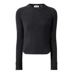 ISABEL MARANT ÉTOILE Gabyne Ribbed Knit Sweater - Dark Grey