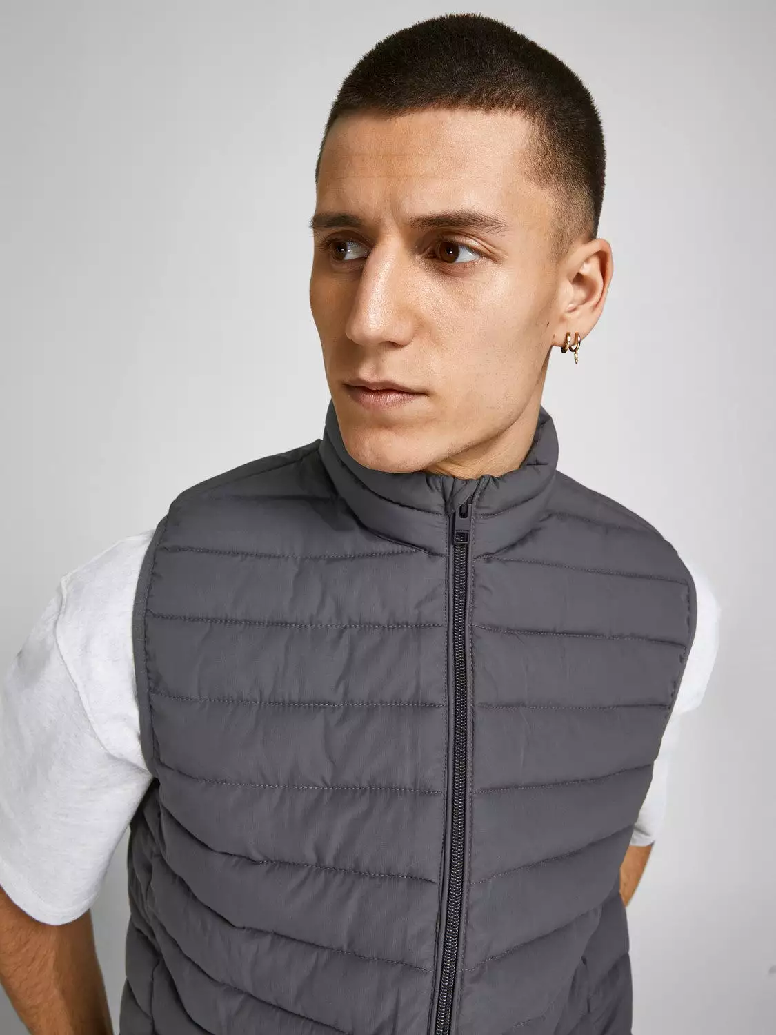 Jack & Jones Mens 'JJERECYCLE' Puffer Gilet/ Bodywarmer