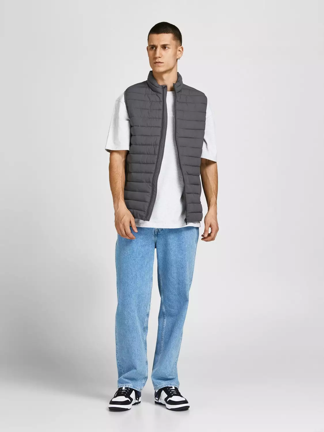 Jack & Jones Mens 'JJERECYCLE' Puffer Gilet/ Bodywarmer