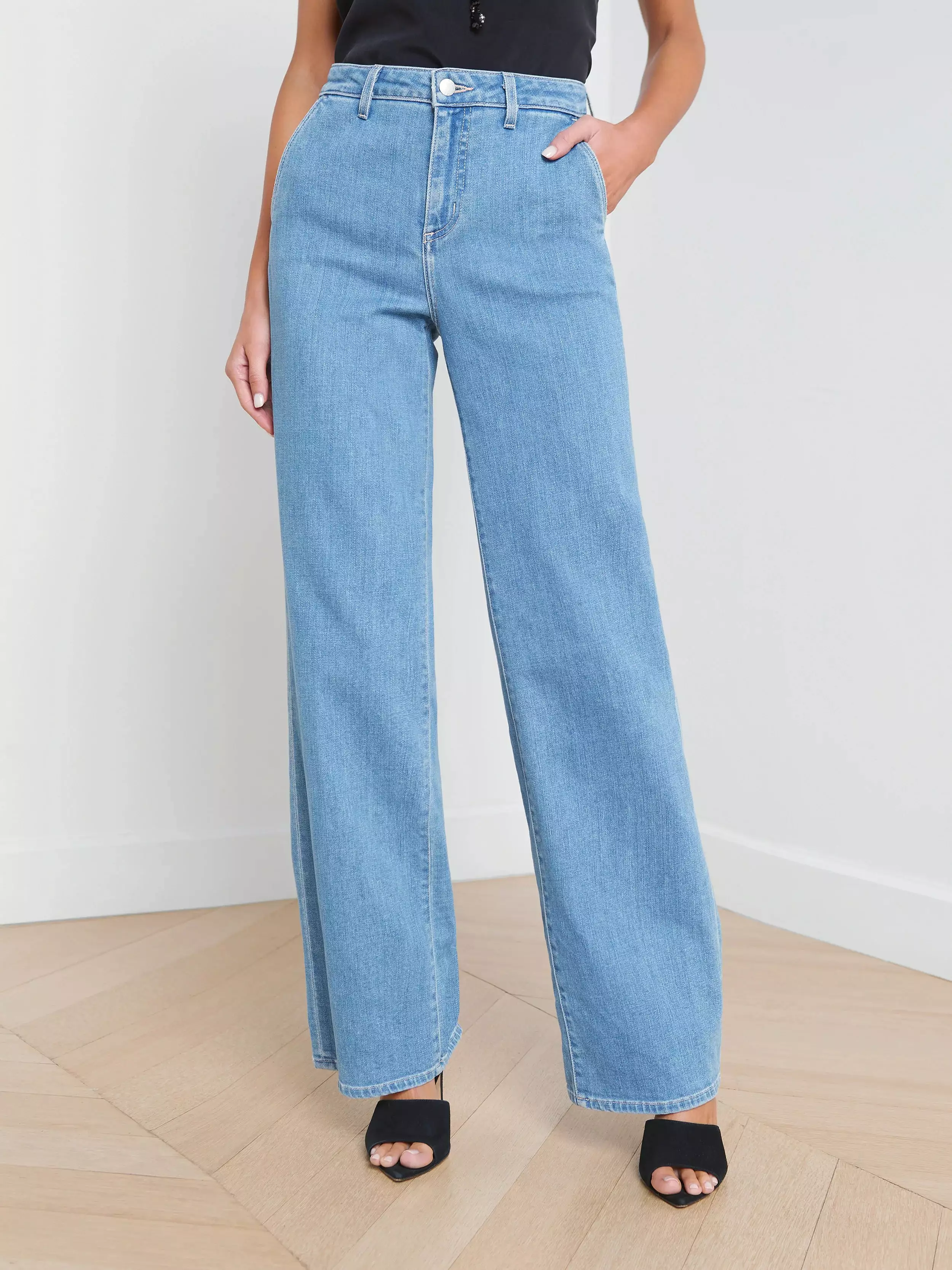 L’agence - Weston Wide Leg Jean - Belize