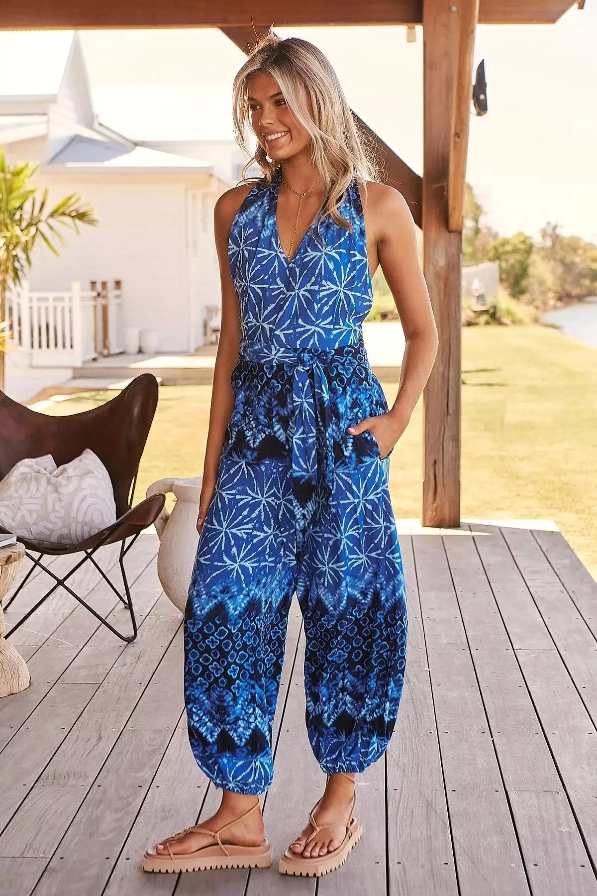 Libby Jumpsuit - Tranquil Tides Collection