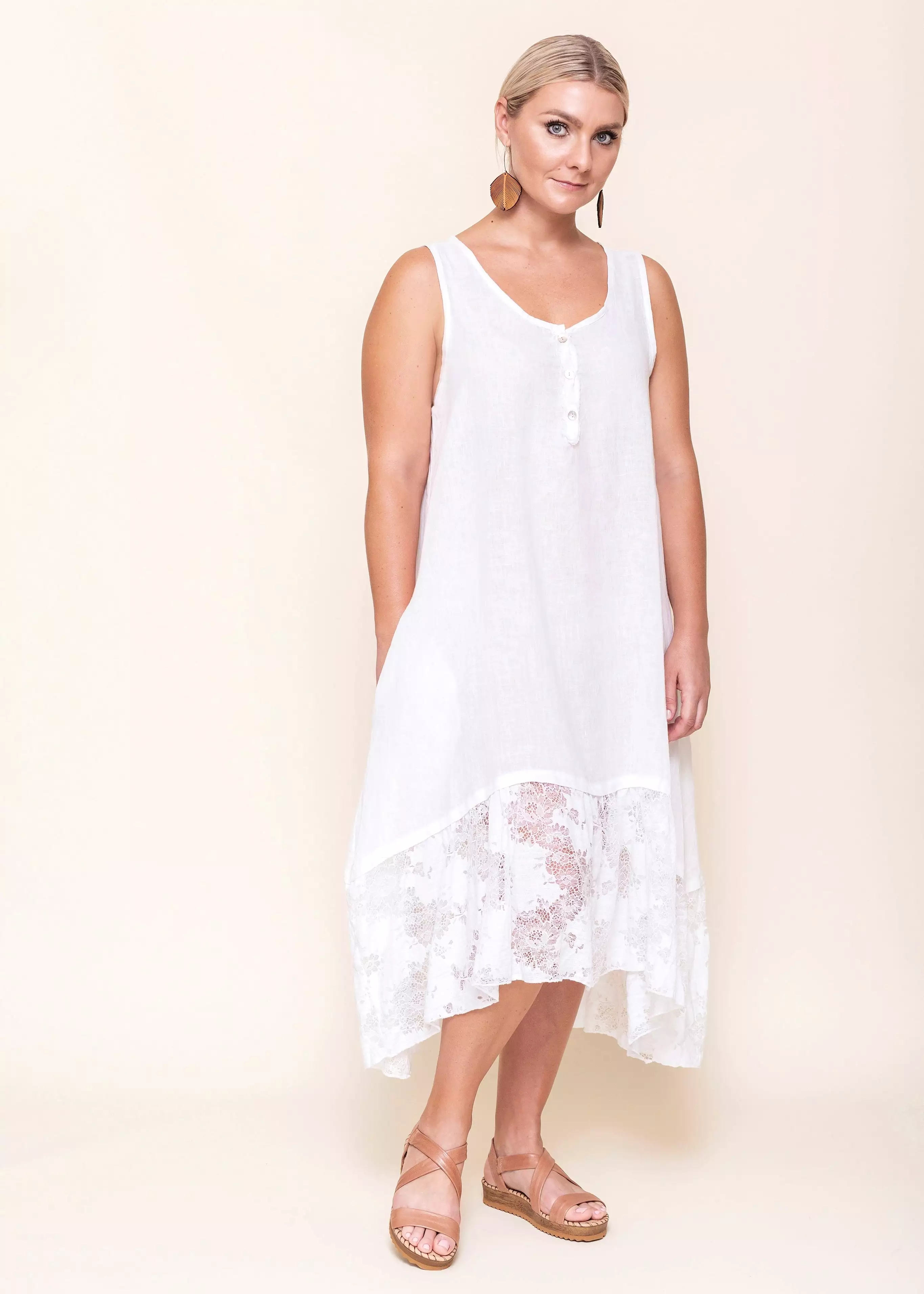 Linen & Lace Dress