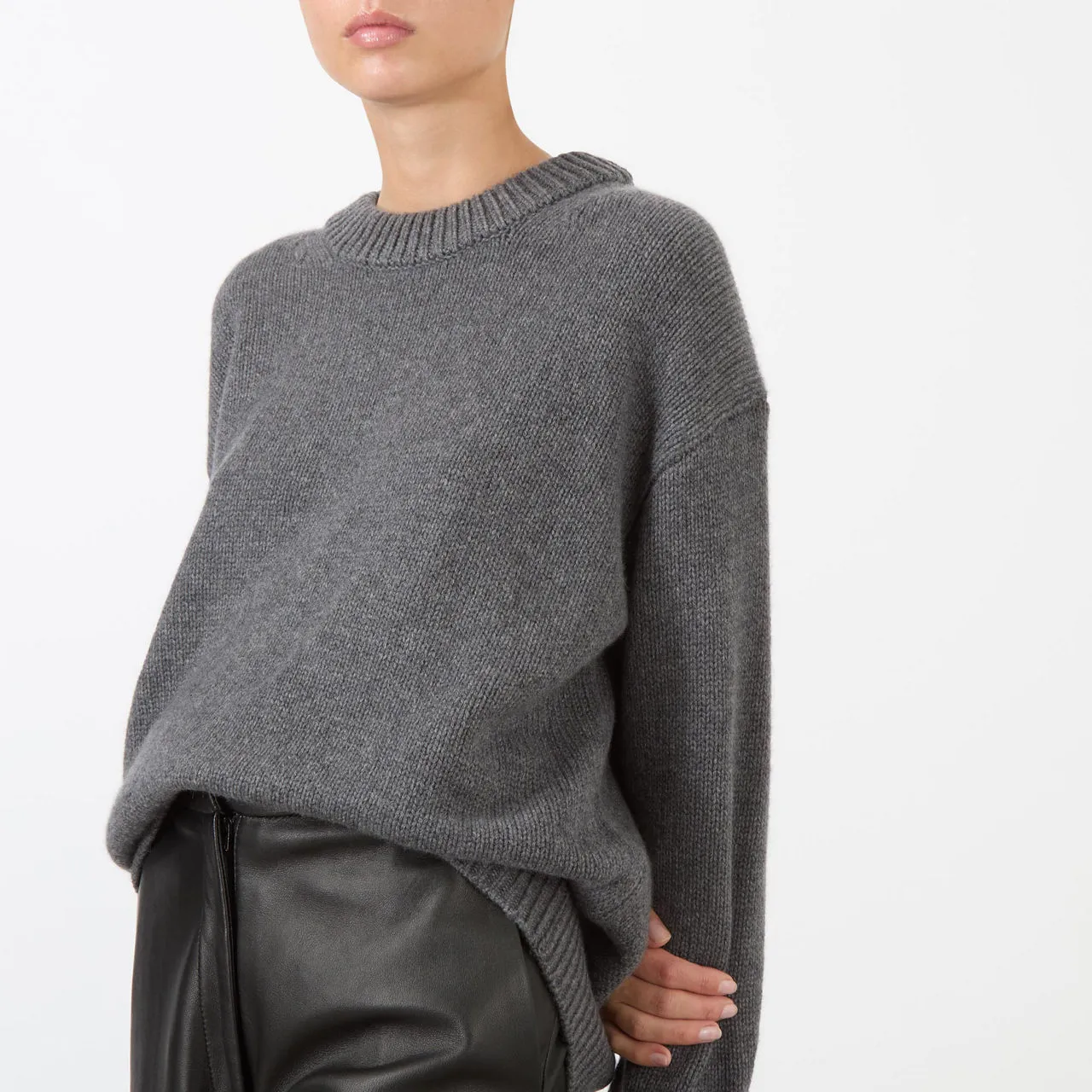 LISA YANG Renske Cashmere Sweater - Grey