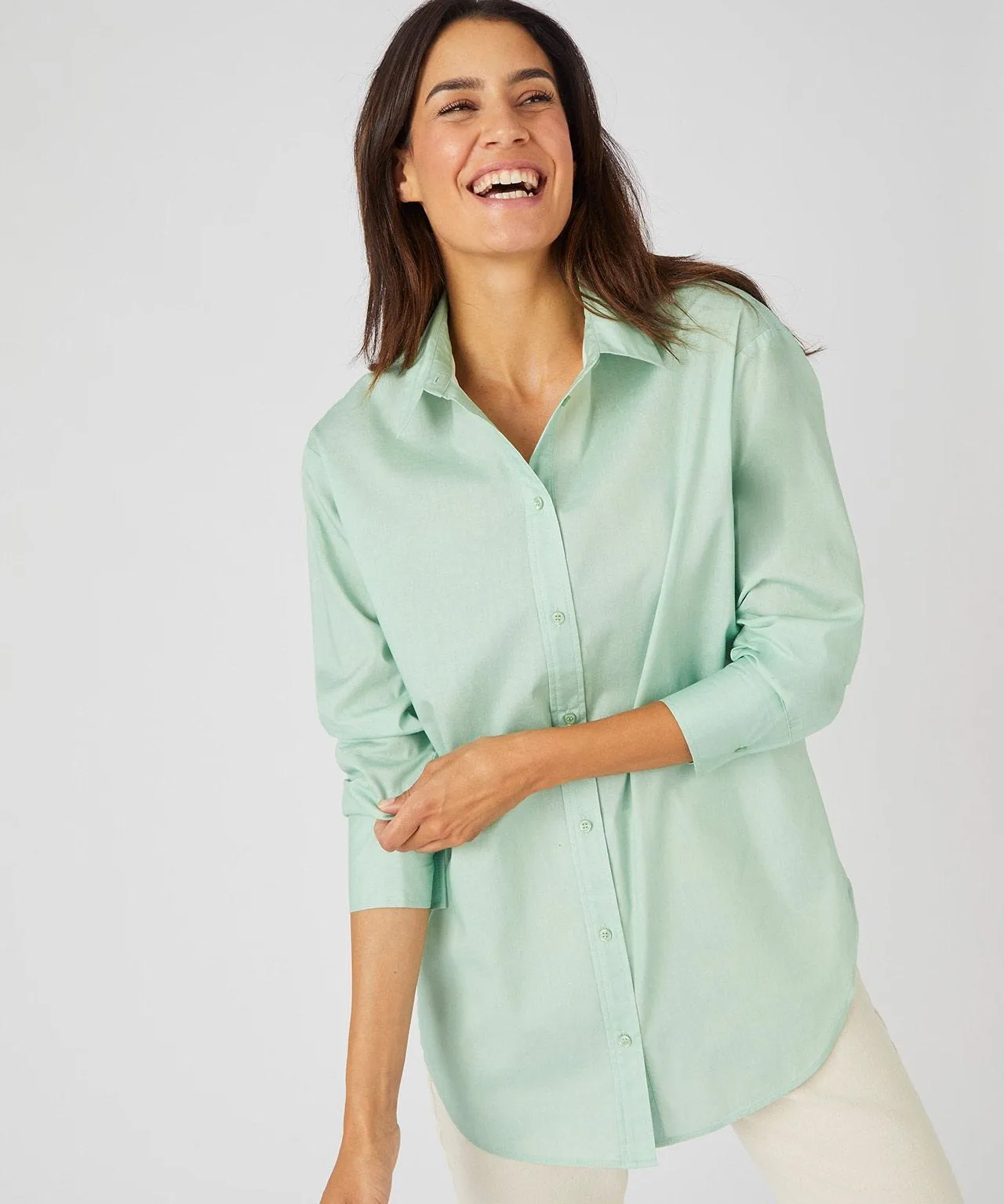 Long Sleeved Cotton Blouse