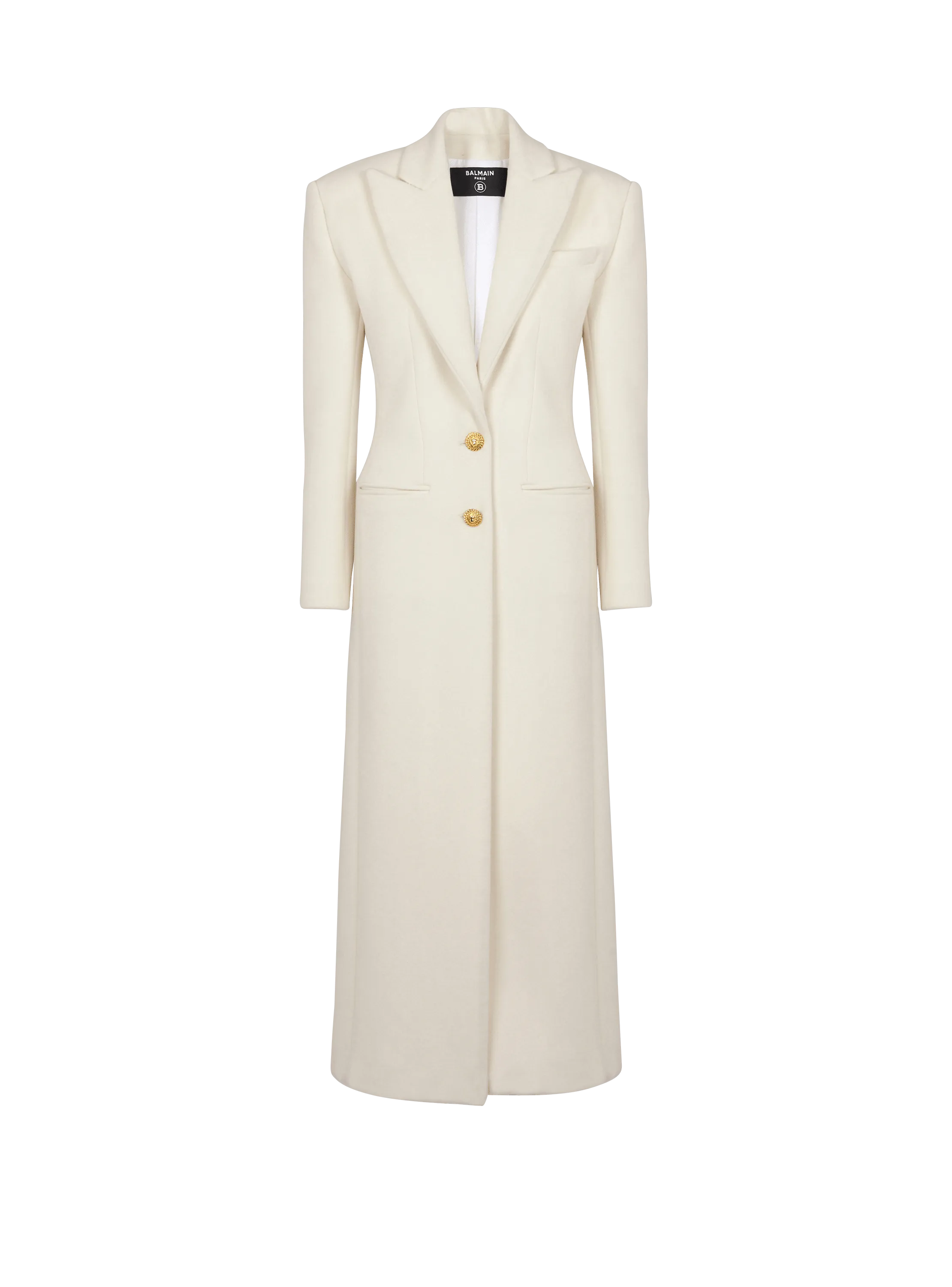 Long wool and cashmere coat