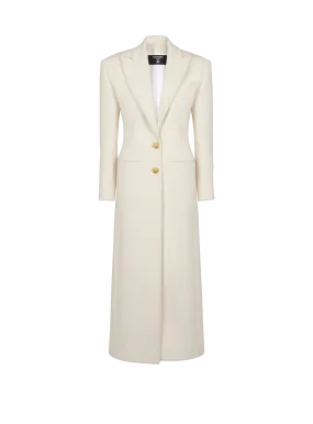 Long wool and cashmere coat