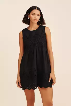 LOUISA MINI DRESS - BLACK