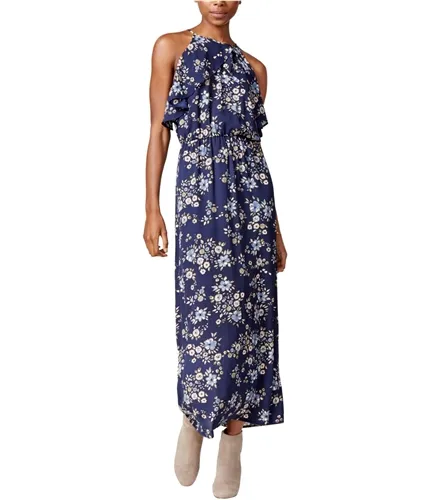 Maison Jules Womens Flounce Maxi Dress