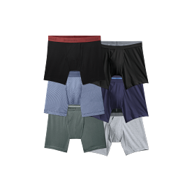 Men's Cotton Modal Blend Boxer Brief 6-Pack