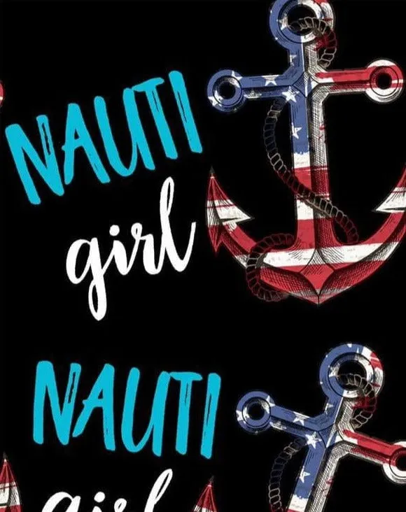 Nauti Girl Anchor Capri Soft Leggings