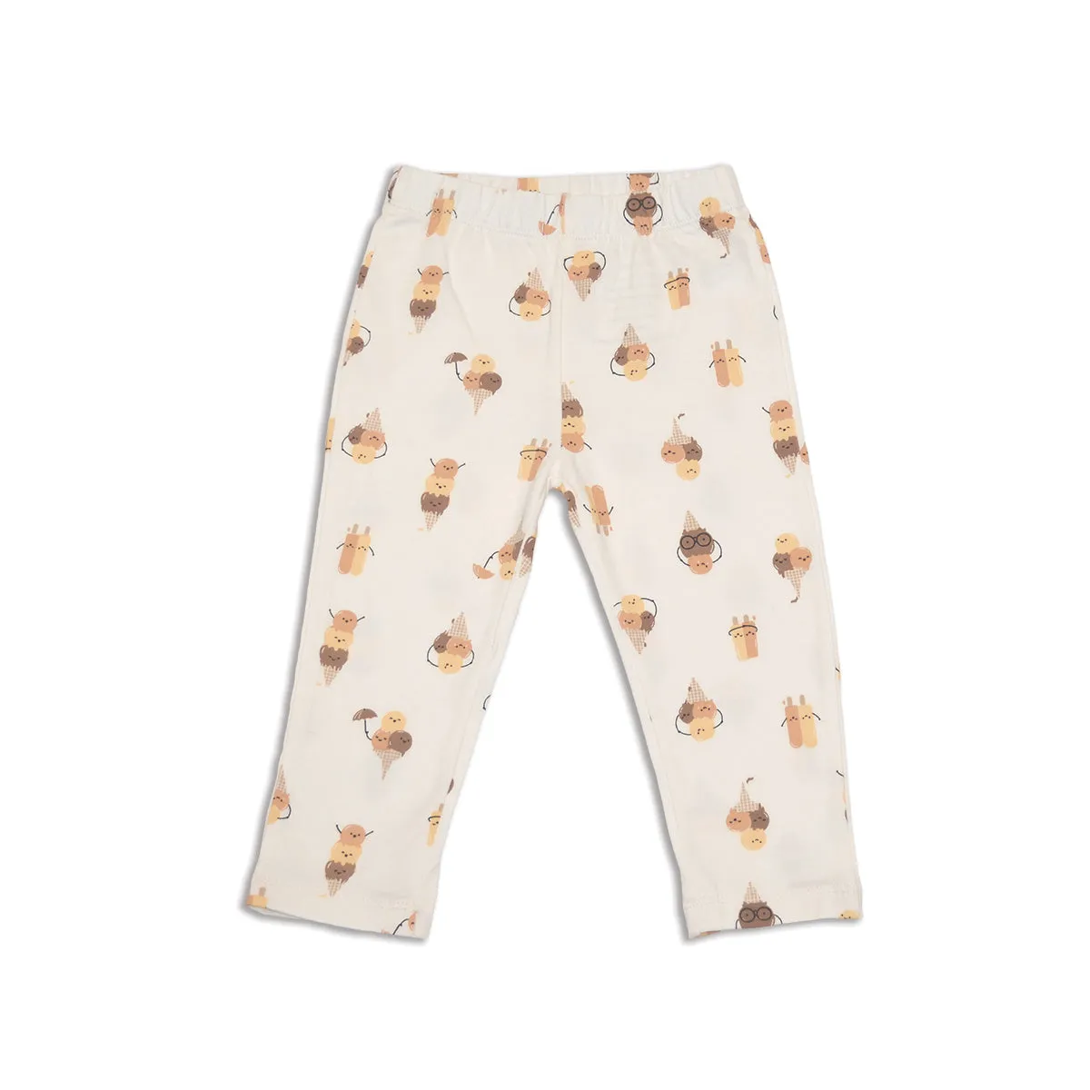 Organic cotton Capri Leggings (Icy Pals Print)