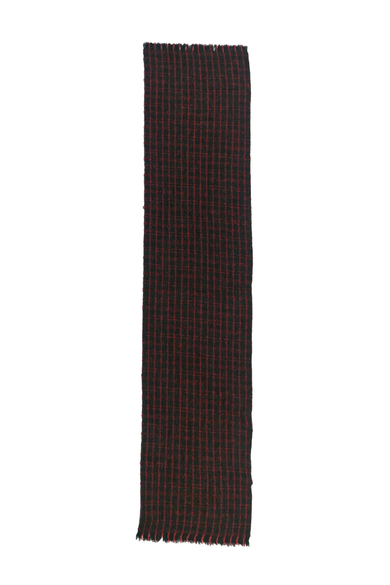 Paris Scarf Red/ Charcoal 