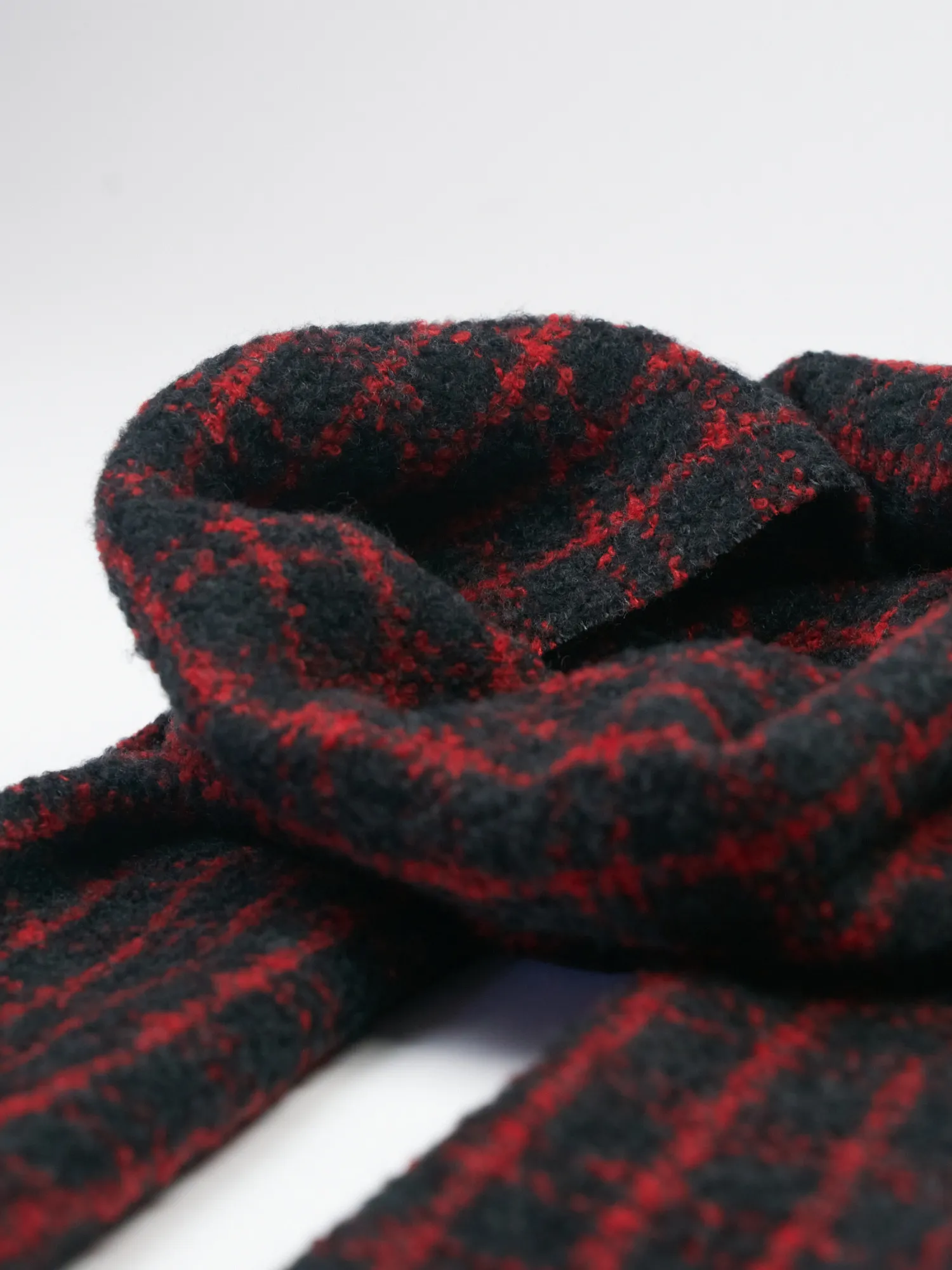 Paris Scarf Red/ Charcoal 